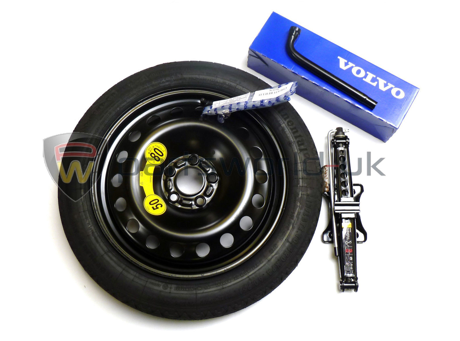 Volvo 17" Spacesaver Spare Wheel & Tyre Jack & Brace Kit Brand New