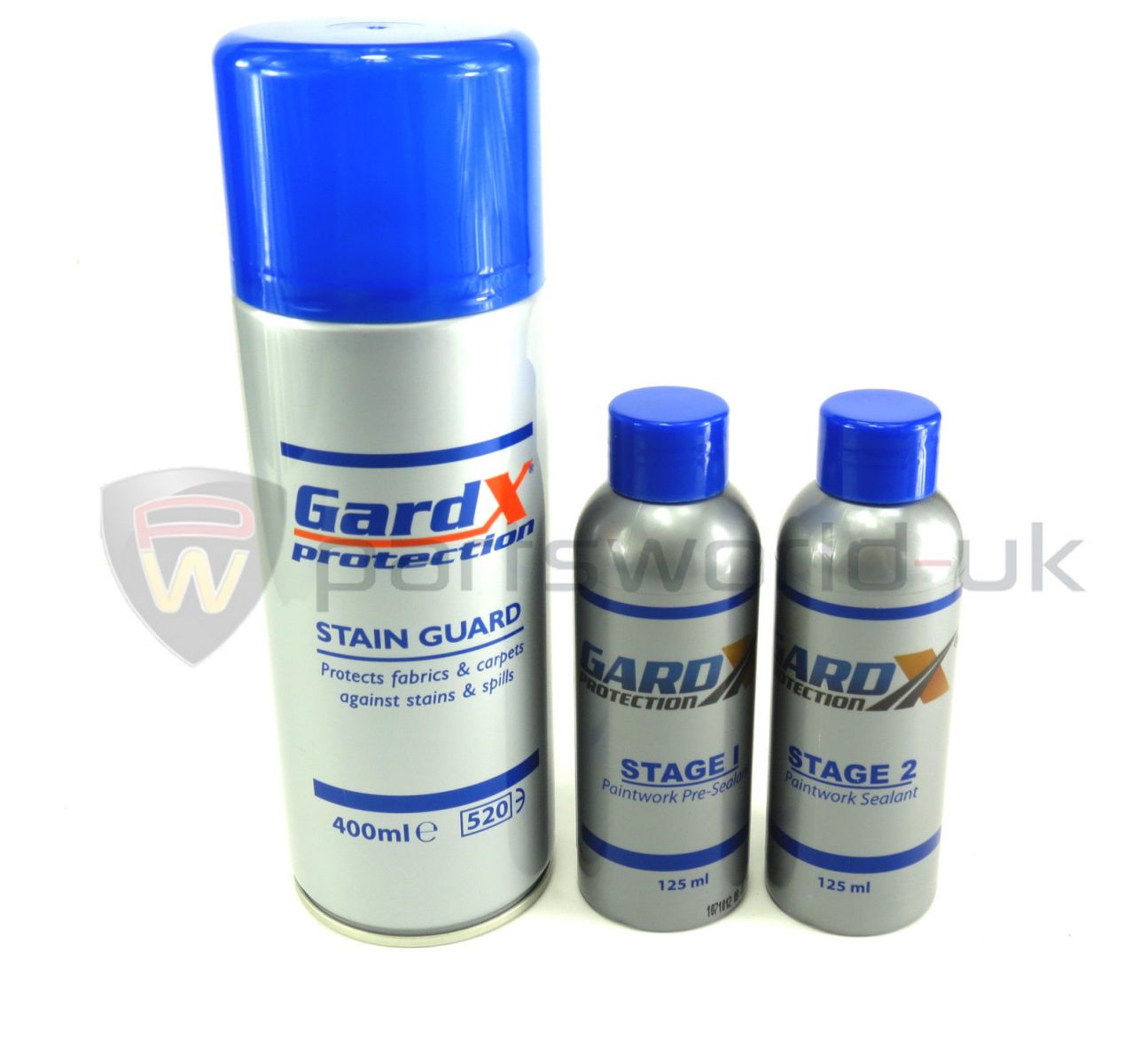 GardX Guard X 400ml Stain Guard Fabric protector & Paint Sealant x2 125ml